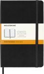 Moleskine Classic Notebook, Hard Cover, Medium (4.5" x 7") Ruled/Lined, Black, 208 Pages