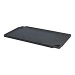 Lodge LDP3 42.55 x 24.13 cm / 16.75 x 9.5 inch Pre-Seasoned Cast Iron Rectangular Reversible Grill / Griddle, Black