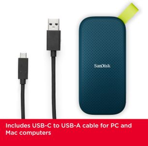SanDisk Portable SSD 1TB – External Solid State Drive, 800MB/s, Drop Protection