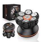 Maxgroom Head Shavers for Men, Electric Head Shavers for Bald Men, 7D Waterproof Head Hair Shaver with Upgraded Flexible Blade, Long Battery Life, Easy to Clean