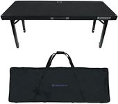 Rockville RTBL4 Adjustable Height DJ Table Folding Legs + Carry Bag 20" x 60"