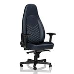 noblechairs ICON Gaming Chair - Office Chair - Desk Chair - Real Leather - Midnight Blue/Graphite