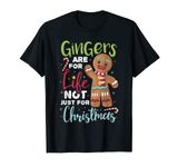 Gingers For Life Gingerbread Funny Christmas Holiday Short Sleeve T-Shirt