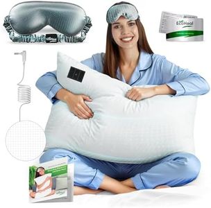 ECOHEAL Grounding Pillowcase with 12% Silver Fiber, 4% Silk, 84% Organic Cotton - Earth Grounding Pillow Case - Conductive Grounded Pillowcase for Better Sleep (White, Queen)
