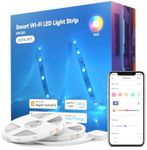 meross Smart LED Strip Lights, 32.8ft WiFi RGB Light Strip, Works with Apple HomeKit, Siri, Alexa&Google and SmartThings, App Control, Color Changing Lights Strip for Room, TV, Holidays, Parties