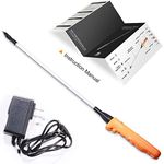 West Thorne Pro Cattle Prod, Newest Waterproof Livestock Prod Stick with LED Light, Rechargeable Electric Livestock Prod (43.7 inches)