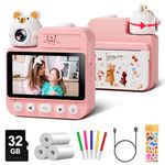 Kids Camera Instant Print, Gofunly 3.0'' Screen Instant Camera for Kids with 32G Card & 3 Print Paper, 1080P HD Video Kids Digital Camera for Toddler Age 3-12 Years Old Boys & Girls Birthday Gifts