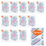 120 Packs 500CC Food Grade Oxygen Absorbers (10 Pack in Individual Vacuum Bag), Oxygen Absorbers for Long Term Food Storage with Oxygen Indicator, Works in Mylar Bags, Mason Jars, and Vacuum Bags