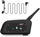 EJEAS Vnetphone Professional Football Referee Bluetooth Intercom, V6C Full Duplex 1200M Wireless BT Interphone With Hi-Fi Speaker for Soccer and Handball Referees