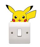 Epic Modz Peeking Pika Vinyl Decal Sticker Skin Car Bumper Light Switch Bedroom Window Wall 3DS Console Switch Gaming (Light Switch)