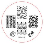 CH39 Professional Nail Art Salon Quality Stamp Template/Stamping Stencil/Image Plate With New Designs By VAGA