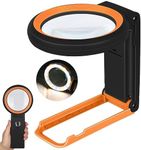 30X 40X Magnifying Glass with Light