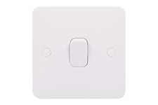 Schneider Electric Lisse White Moulded - Single Intermediate 2 Way Light Switch, 10AX, GGBL1014S, White