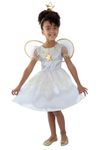 Smiffys Star Fairy Costume, S - Age 4-6 years, White