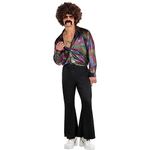 amscan 843054-55 Disco Shirt | Adult Standard | 1 Pc Men's, Solid, S/M