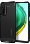 Spigen Rugged Armor Works with Mi 10T Case (2020) - Matte Black
