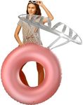 Bachelorette Pool Float - Almost 5 Foot Tall Inflatable Diamond Ring Floatie Bachelorette Party Decorations for Bride Beach Last Splash Party