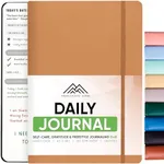 PRODUCTIVITY STORE Best Daily Journal for Men & Women for Mindfulness | Gratitude Journal, Manifestation Journal, Self-Care Journal & Daily Journal with Prompts (Brown)