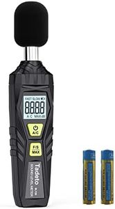 Decibel Meter, Tadeto Digital Sound Level Meter Portable SPL Meter 30dB to 130dB MAX Data Hold with LCD Display Backlight A/C Weighted for Home Factories