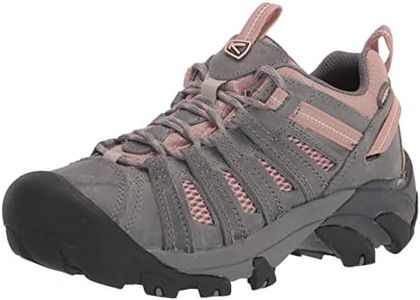 KEEN Women's Voyageur Low Height Breathable Hiking Shoes, Drizzle/Fawn, 8