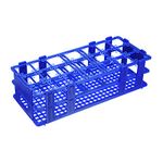 sourcing map Tube Rack Detachable Polypropylene 21-Well Blue for 50ml