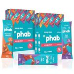 Phab Fruit & Nut, Chocolate Almond 5g Protein Bars | Energy & nutrition | High Fibre & Gut-friendly | No Trans Fat & No Preservatives | Loaded With Nuts | Healthy & Tasty (Pack of 12 x 35g)