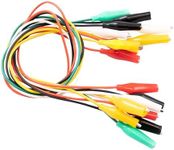 AZDelivery Set of 30 crocodile clips: Electrical clamps for Arduino kit, breadboard & multimeter, 12V, ideal for experiments (50cm)