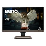 BenQ EW2780U 27 inch IPS 4K Monitor, HDR, USB-C 60W, Eye-Care Sensor, Integrated Speakers and Custom Audio Modes, Grey