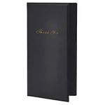 BarBits Black Classic Bill Presenter - Guest Check Book Receipt Wallet Cover