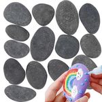 Painting Rocks 2-3 inch Large Rocks for Painting River Rocks Pebbles Bulk, Natural Smooth Surface,Arts and DIY Crafting Painting Supplies for Kid Painters Flowerpot (Gray-48pc)