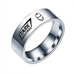 Iron Man The Avengers Super Hero Stark Industries Business Ring Band for Men Boys