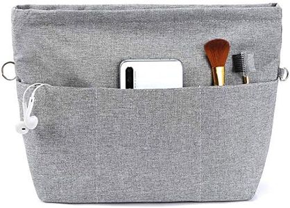 Yoillione Organizer Borsa Donna Piccolo Gris, Purse Insert Tote Bag Organizer per Borsa Interno S, Impermeabile Oxford Organizzatore Borsa con Zip