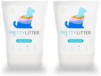 Pretty Litter Health Monitoring Cat Litter, Non-Clumping Crystal Litter, (6LB (Pack of 2), Unscented)