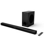 Hisense HS218 2.1ch Sound Bar with Wireless Subwoofer, 200W, Powered by Dolby Audio, Bluetooth, HDMI ARC/Optical/AUX/USB, 3EQ Modes, Black