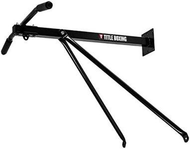 TITLE Boxing Deluxe Wallmount Pull-Up Bar & Bag Hanger - Heavy Bag Hanger, Heavy Bag Stand, Boxing Stand, Punching Bag Hanger, Boxing Equipment, Boxing Bag Stand, Heavy Bag Mount, Pull-up Bar