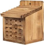 BalterFF Bee Houses for The Garden Insect Bee Hotel Carpenter Wood Bee House of Outside Box