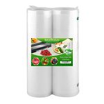 SurpOxyLoc 2 Pack 8x50 Vacuum Sealer Bags Rolls for Food,Seal a Meal,Plus Other Machine,BPA Free,Puncture Prevention,Great for Sous Vide Cooking