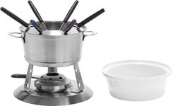 Trudeau Kayla 3-in-1 Fondue Set, Silver, medium