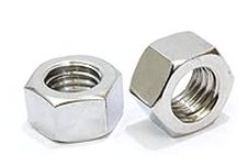 1/2"-13 Stainless Hex Nut (100 Pack), by Bolt Dropper, 304 18-8 Stainless Steel Nuts.