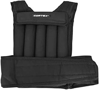 CORTEX 20kg Adjustable Weight Vest with 1kg Increments (Black)