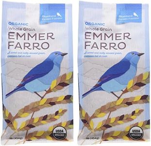 Certified Organic Heirloom Wheat Whole Grain Emmer Farro Washington Pack of 2 454 g 16 oz each