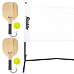 Franklin Sports Half Court Size Pickleball Net by Franklin Pickleball - Includes 10ft Net, (2) Paddles, and (2) X-40 USA Pickleball Approved Pickleballs