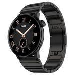 Noise Pro 6R 1.46" AMOLED Smart Watch, 1000 NITS, Powered by AI Pro, Built-in GPS, Strava Integration, Stainless Steel Dial, Video Watch Faces, 3ATM, Emergency SOS, TWS Connectivity (Chrome Black)