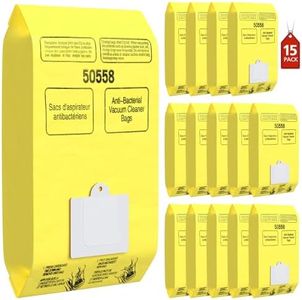 15 Pack Canister Vacuum Cleaner Bags Compatible with Kenmore Canister Type C/Q 5055, 50555, 50557, 50558 and Type C-5, C-18, 53292, 200 Series, 400 Series, 600 Series, 700 Series, 800 Series Vacuum