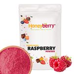 Freeze Dried Raspberry Powder 100g - Finely Milled Fruit Powder - Dehydrated from Frozen, 100% Pure and Natural, No Added Sugar or Preservatives Raspberry Powder for Baking, Smoothie, Icing, Frosting