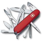 Victorinox Deluxe Tinker Swiss Army Knife, Medium, Multi Tool, 17 Functions, Screwdriver, Scissors, Red