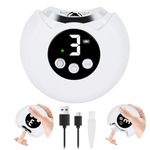 3 in 1 Electric Nail Clippers, 3-Speed Electric Nail Cutter Rechargeable Fingernail Trimmer with LED Light Nail Scraps Storage, Automatic Nail Clippers for Babies Kids Adults Elderly