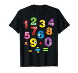 Number Day Shirt Kids Costume Numbers Math Day Calculator T-Shirt