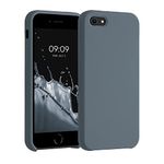 kwmobile Case Compatible with Apple iPhone SE (1.Gen 2016) / iPhone 5 / iPhone 5S Case - TPU Silicone Phone Cover with Soft Finish - Dark Slate