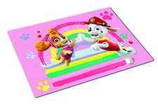 P:os 29445 Paw Patrol Placemat with Popular Paw Patrol Design, Place Mat for Girls Made of BPA-Free Plastic, Approx. 42 x 29 cm, Multi-Coloured